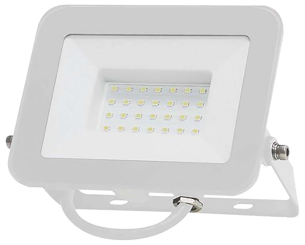 30W LED Floodlight, 6500K, 2505lm, Non-Dimmable, White - 10025