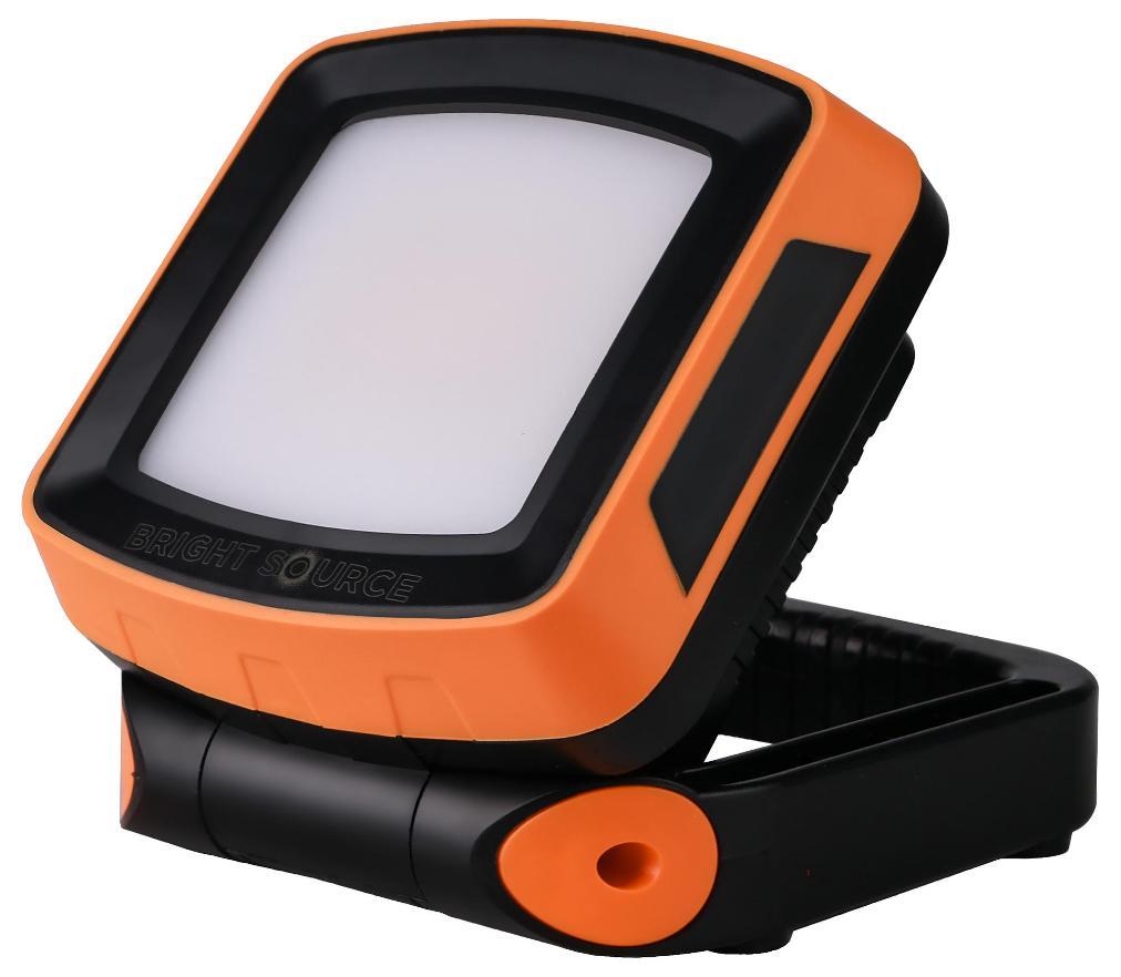 5W LED Weatherproof Rechargeable Portable Work Light, 4000K, IP65, Orange - 259008