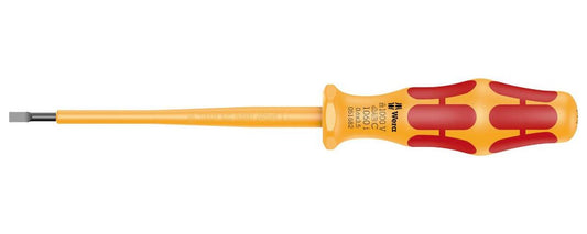 0.6mm x 3.5mm x 100mm Kraftform VDE Insulated Slotted Screwdriver - 05051582001