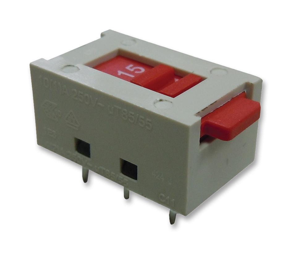 Slide Switch, DPDT, 12A, 250V - MCSL14-22AL(1F)PC