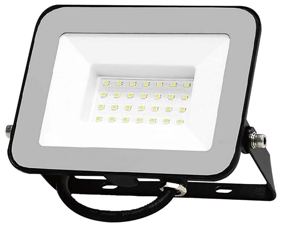 30W LED Floodlight, 4000K, 2505lm, Non-Dimmable, Black - 10021