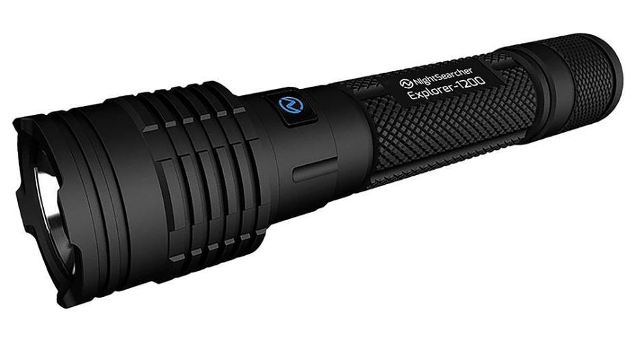 Explorer 1200 Rechargeable LED Torch, 1200lm, IPX7, Black - NSEXPLORER1200