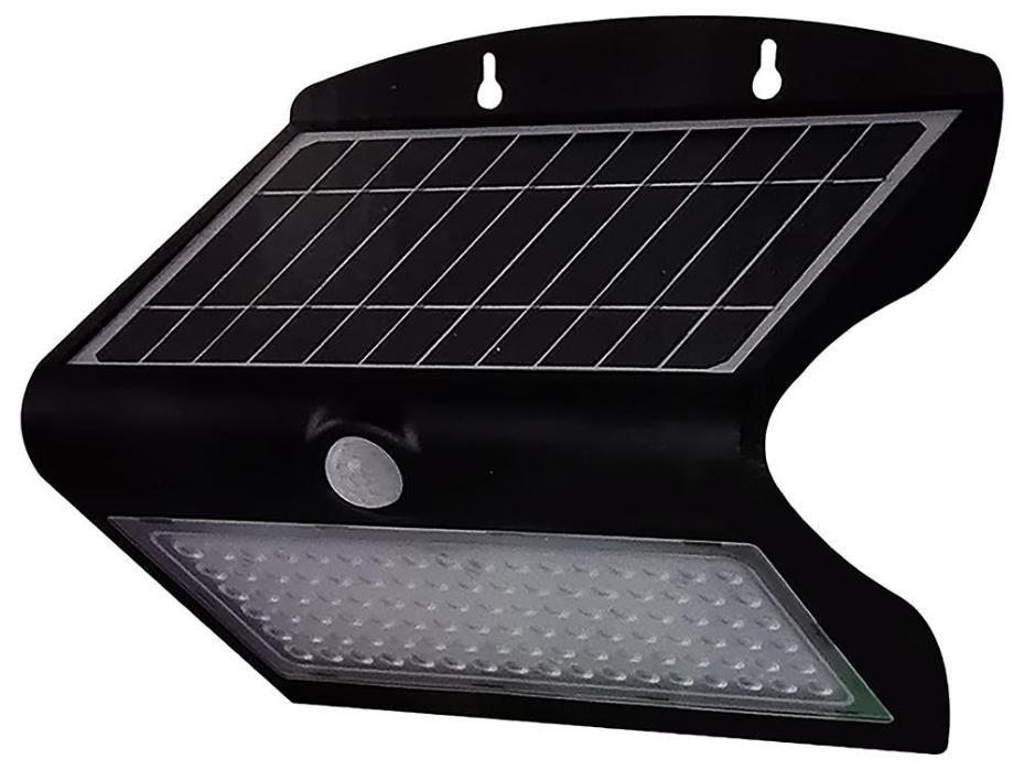 8W LED Solar Wall Light with PIR, 4000K, 850lm, IP65 - 8279 - 8W