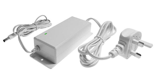 Lugged Desktop Power Supply, 12V DC, 5A, 60W, 2.1mm Plug, White - TP1018-W