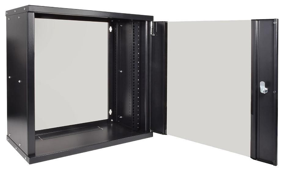 19", 12U, Steel Shallow Rack Mounting Wall Hardware Cabinet - RC12U300