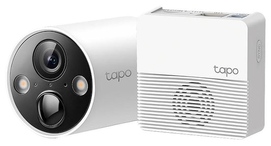 Tapo Smart Wire-Free Security One Camera System, 2K QHD, IP65 - TAPO C420S1