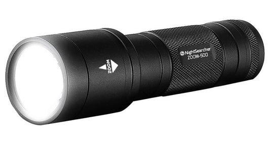 Zoom 500 LED Tactical Torch, 500lm, IP66, Black - NSZOOM500