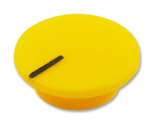 Yellow Knob Cap with Black Marker Line - MPCL1772