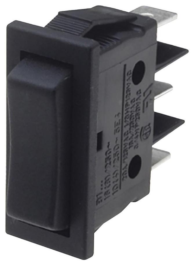 Rocker Switch, Momentary, On-OFF-On, SPDT ,250V AC, 16A - B115C11000000W