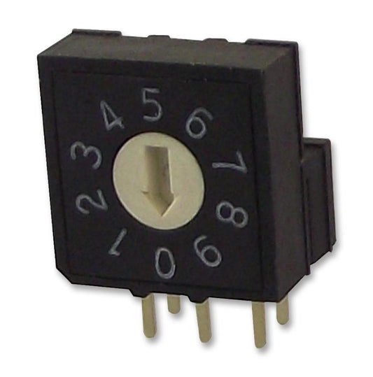 16 Position Rotary Coded Switch, Right Angle, BCDl, 24V DC, 25mA, 3x2 - MCRV2AF-10R-V-B