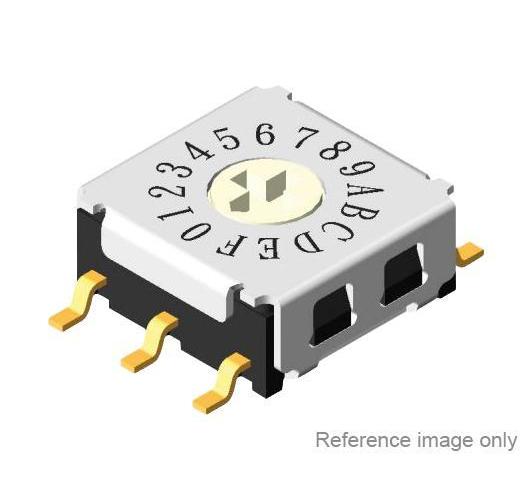 ROTARY CODED SW, 16 POS, 0.025A, 24VDC - MP-R7M3-16RA-V-T/R