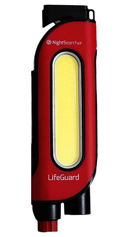 Lifeguard 5-in-1 Car Emergency Tool with Worklight, 200lm, Red - NSLIFEGUARD