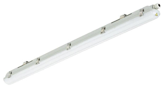 22W Waterproof Ledinaire Batten, 4000K, 2400lm, Symmetrical, Opal, IP65, 1200mm - 911401870385