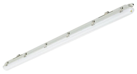 53W Waterproof Ledinaire Batten, 4000K, 6800lm, Symmetrical, Opal, IP65, 1500mm - 911401870685