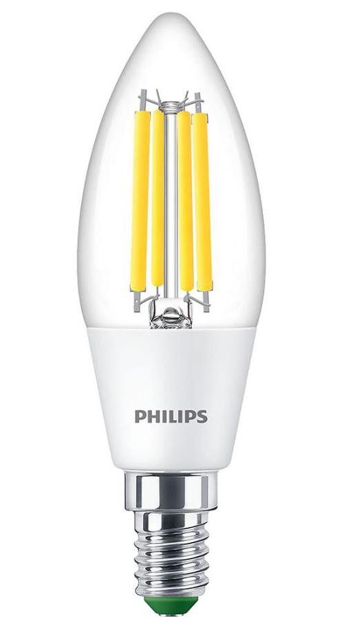 2.3W LED Filament Candle Bulb, E14, 2700K, 485lm, Non-Dimmable - 929003626002