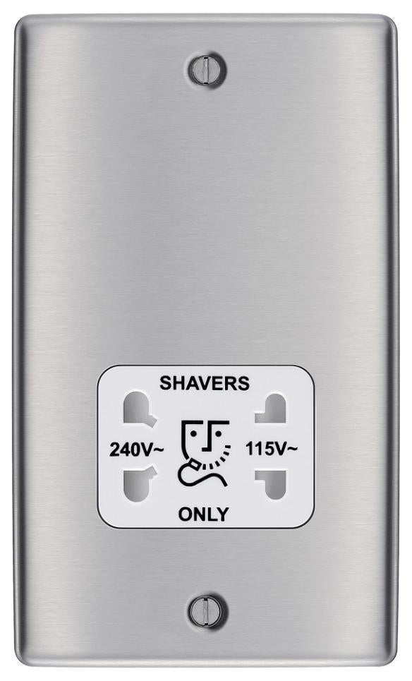 Dual-Voltage Shaver Socket, 115V/240V, 20VA - NBS20G-01