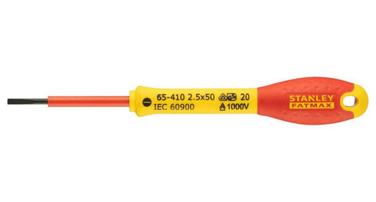 2.5mm x 50mm VDE Insulated Slotted Screwdriver - 0-65-410