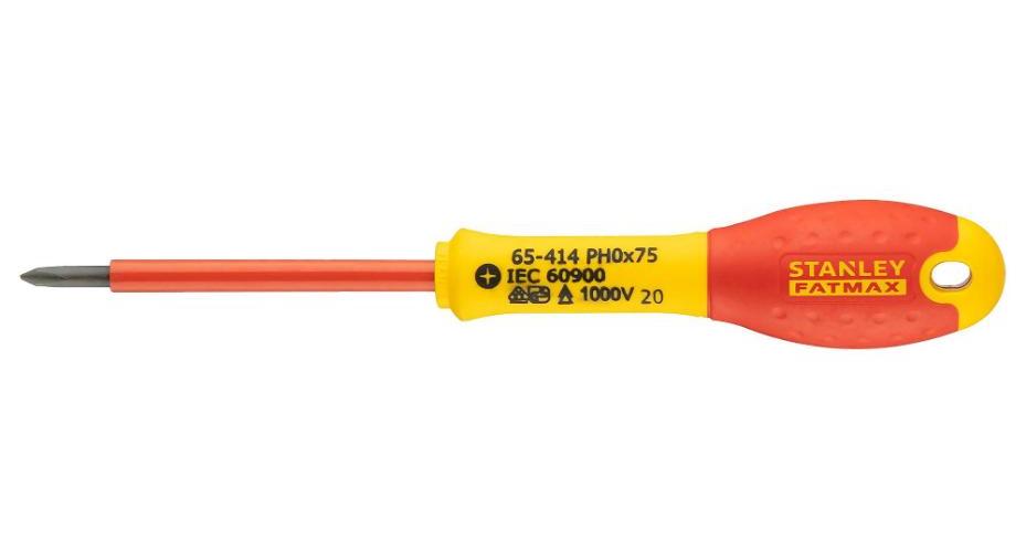 PH0 x 75mm VDE Insulated Phillips Screwdriver - 0-65-414