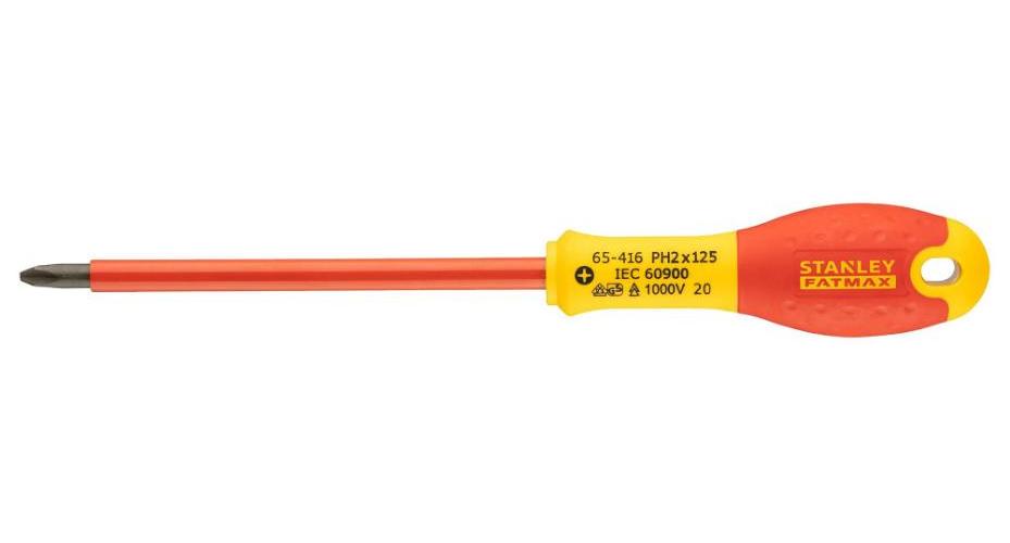 PH2 x 125mm VDE Insulated Phillips Screwdriver - 0-65-416