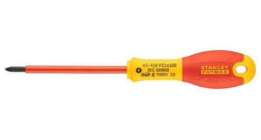 PZ1 x 100mm VDE Insulated Pozidriv Screwdriver - 0-65-418