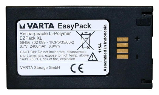 3.7V EasyPack EZPack XL Lithium Polymer Battery, 2400mAh - 56456 702 099