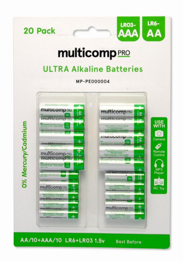 BATTERY, NON RECHARGEABLE, 1.5V, 1.1AH - MP-PE000004