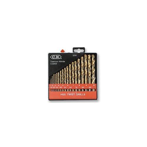 T3291 Ck Tools Drill Bit Set , Tin 19Pc