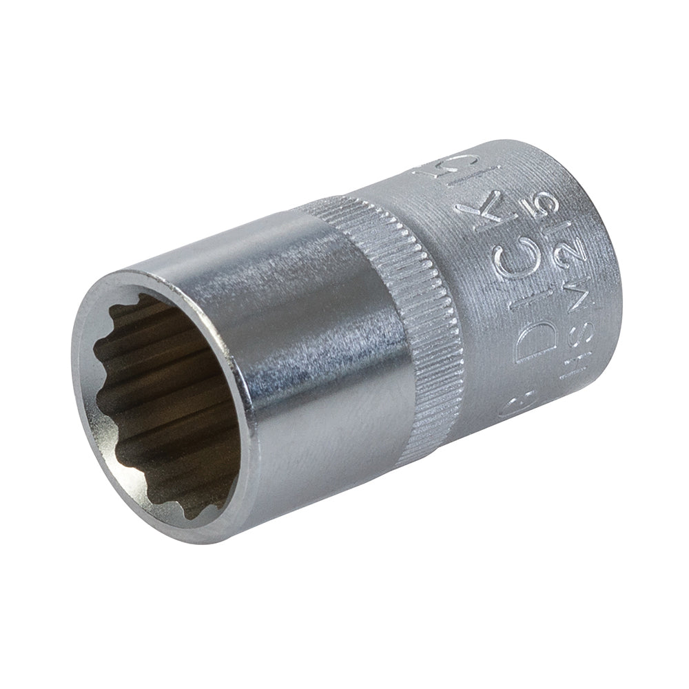 King Dick Socket SD 1/2" Metric 12pt 15mm