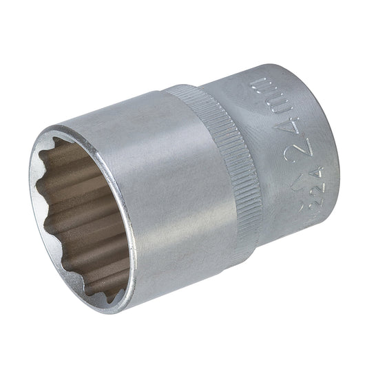 King Dick Socket SD 1/2" Metric 12pt 24mm