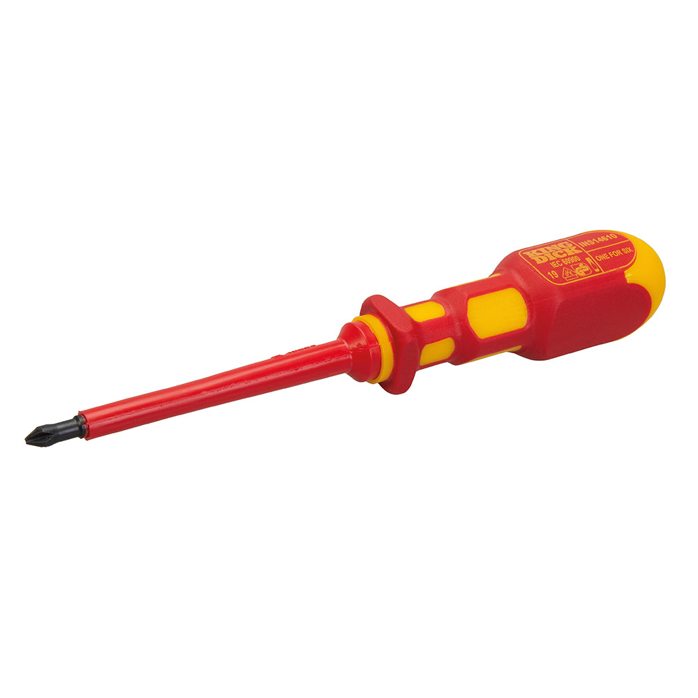 King Dick 1-for-6 Screwdriver Insulated PZ1, PZ2, PZ3 & PH1, PH2, PH3