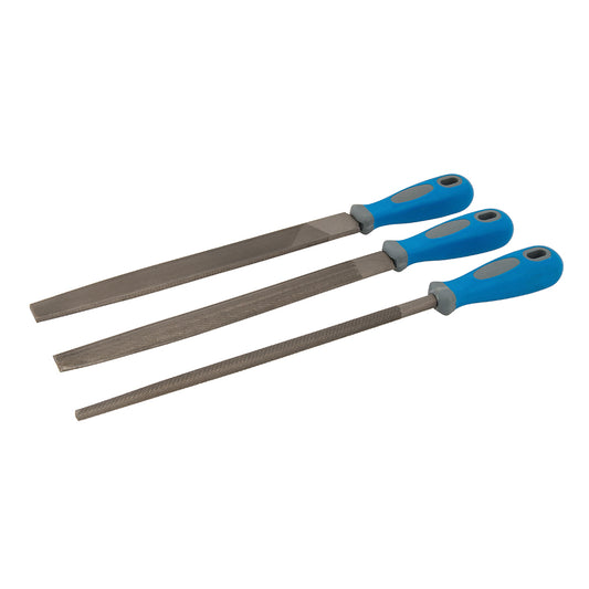 Silverline File Set 3pce 2nd Cut 250mm