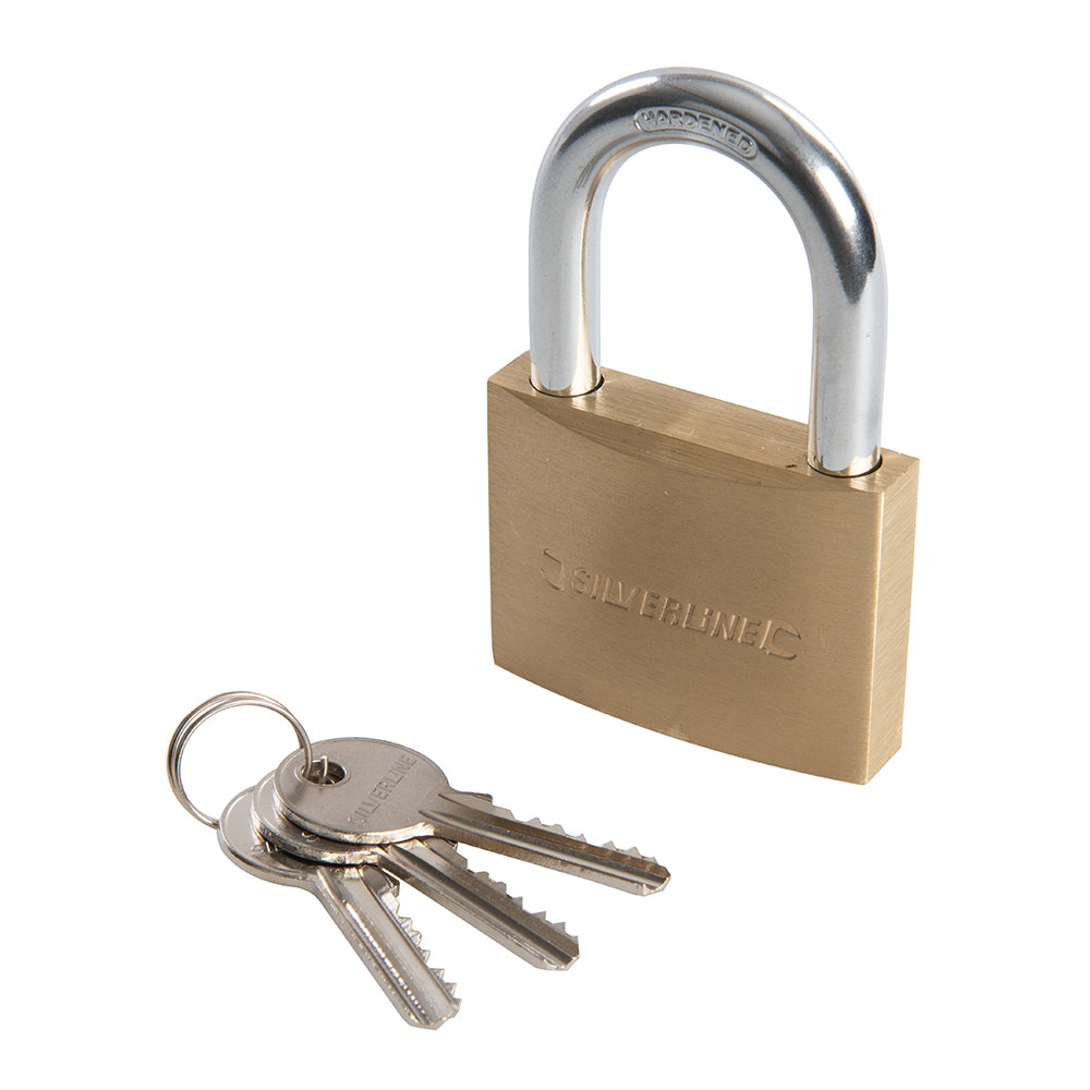 Silverline Brass Padlock 60mm