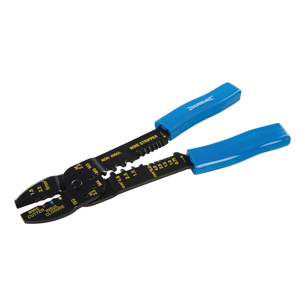 Silverline Crimping & Stripping Pliers 230mm