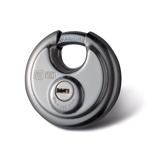 Van Vault Stainless Steel Disc Padlock 70mm