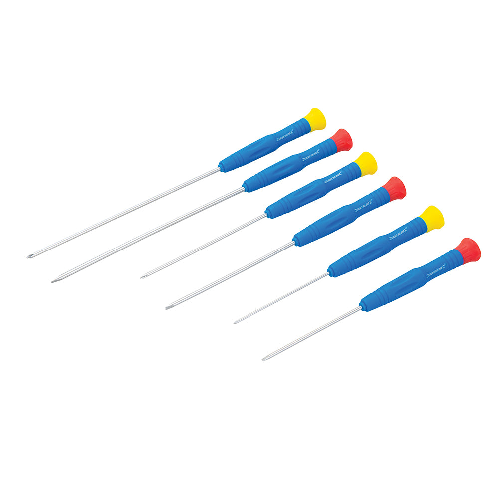 Silverline Extra-Long Precision Screwdriver Set 6pce 6pce