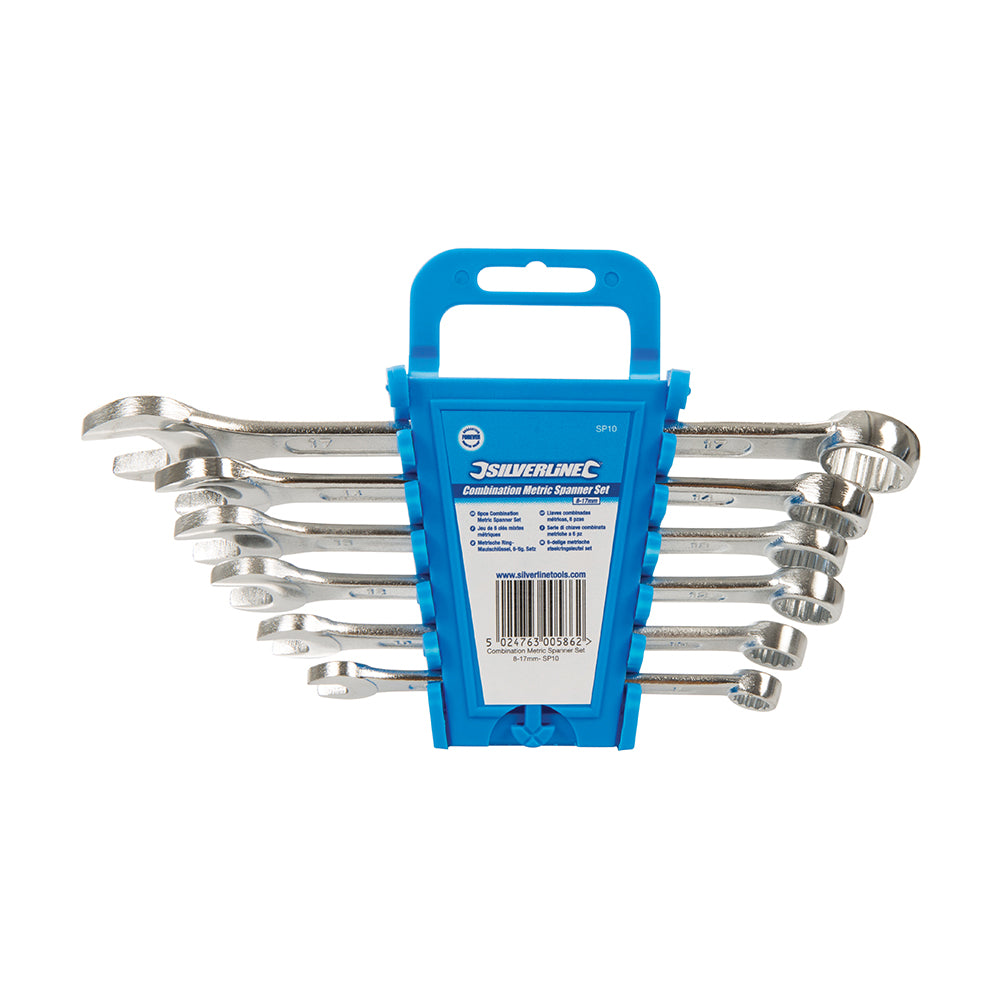 Silverline Combination Spanner Set 6pce 8 - 17mm Metric