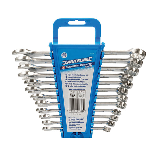 Silverline Combination Spanner Set 12pce 8 - 19mm