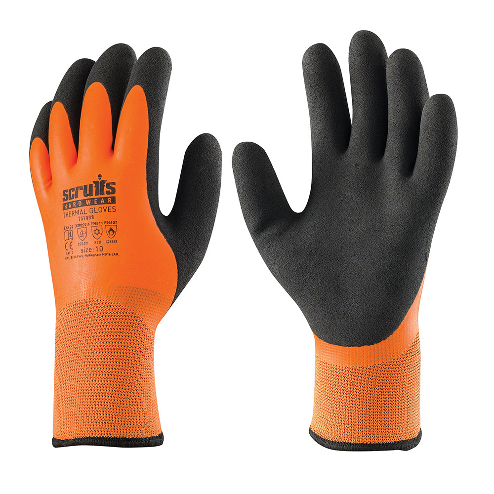 Scruffs Thermal Gloves Orange XL / 10