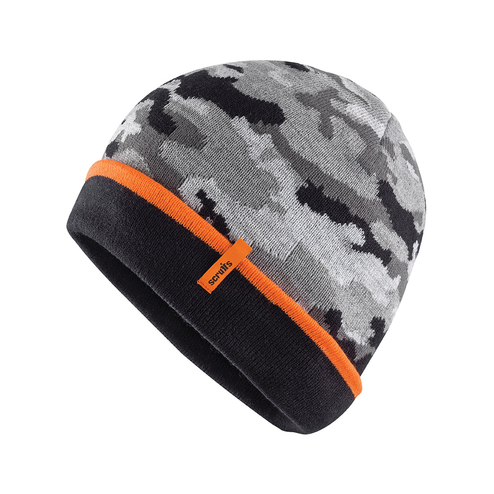 Scruffs Trade Camo Beanie Grey One Size