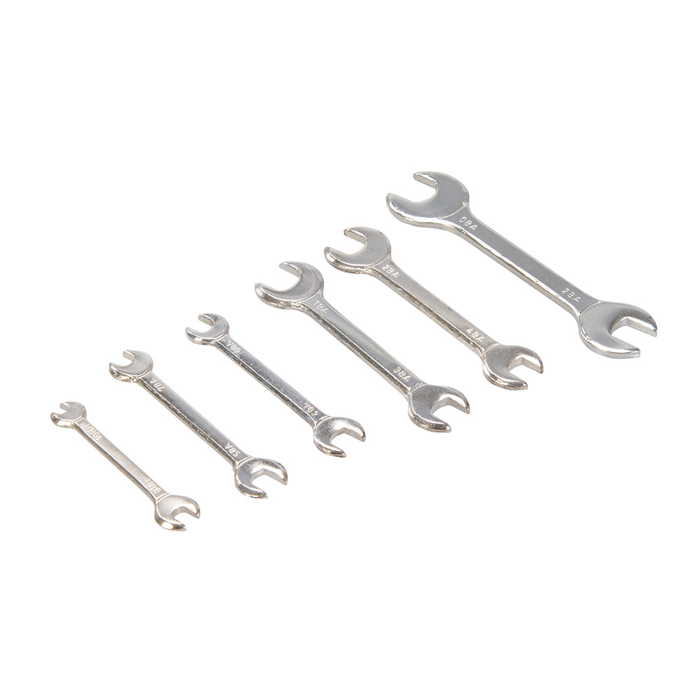 King Dick Miniature Open End Spanner Set BA 6pce 0-10BA